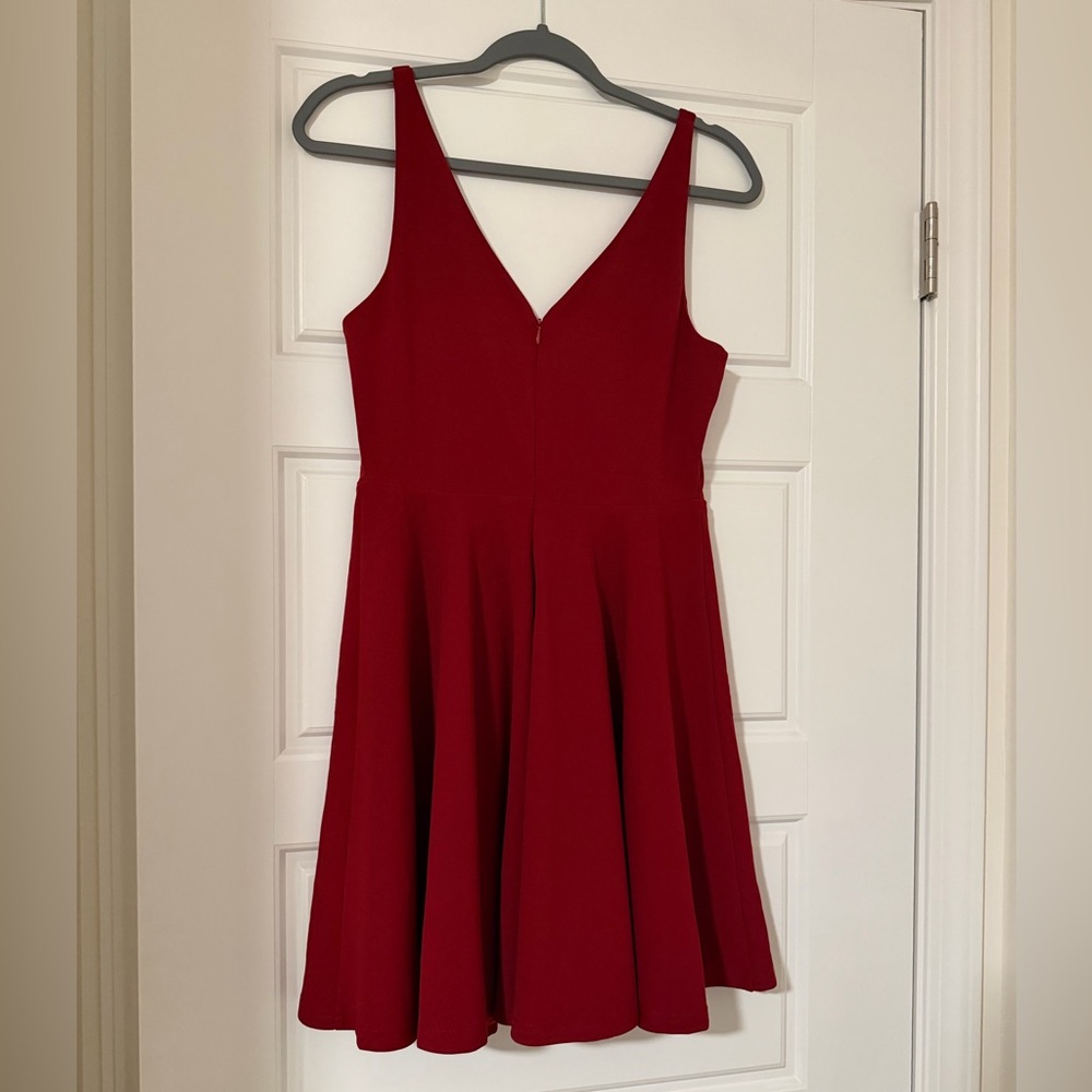 Lulu's Vibrant Red Mini Dress